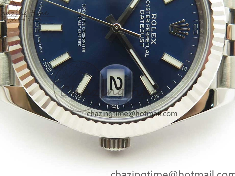 MiroTime 0517 DateJust 41 126334 ARF 1:1 Best Edition 904L Steel Blue Dial on Jubilee Bracelet A WaterResistant 3254